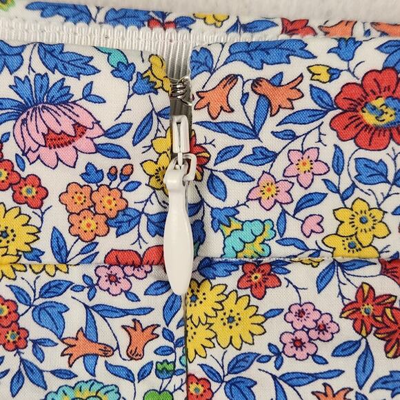 J.Crew LIBERTY Fabric Trumpet Skirt Women’s SZ 00 Multicolor Ditzy Floral EUC - Picture 8 of 16